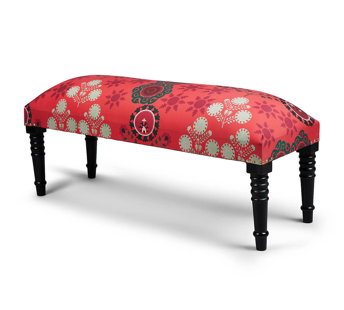India Circus by Krsnaa Mehta Raceme Rosettes Wooden Bench