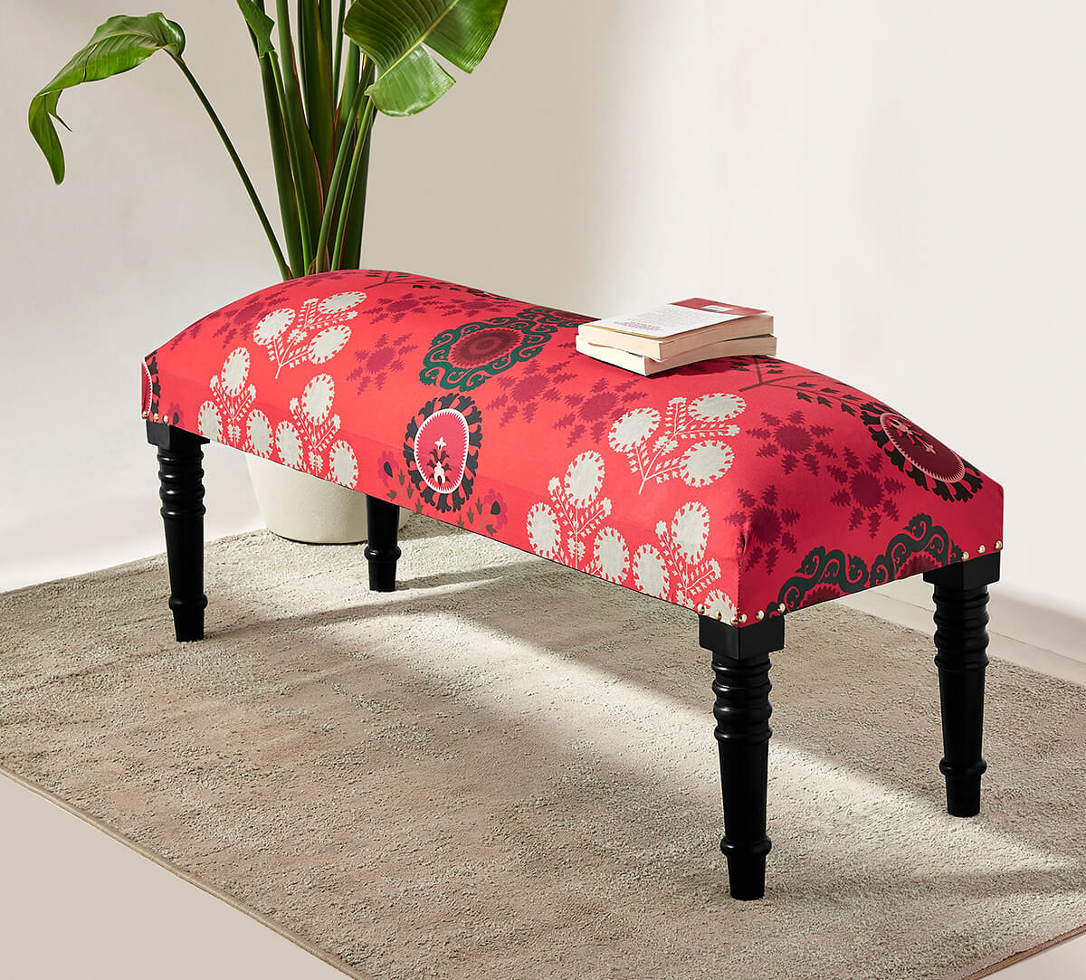 India Circus by Krsnaa Mehta Raceme Rosettes Wooden Bench