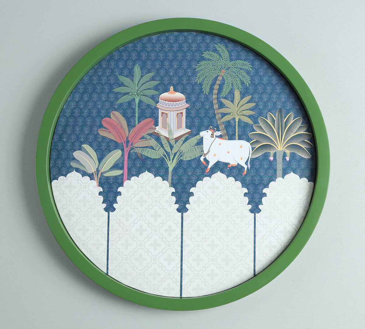 India Circus by Krsnaa Mehta Kaamdhenus Quest Wall Deco Plate