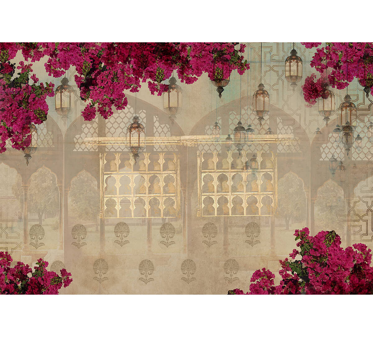 India Circus by Krsna Mehta Sanctuary of Florescence Wallpaper