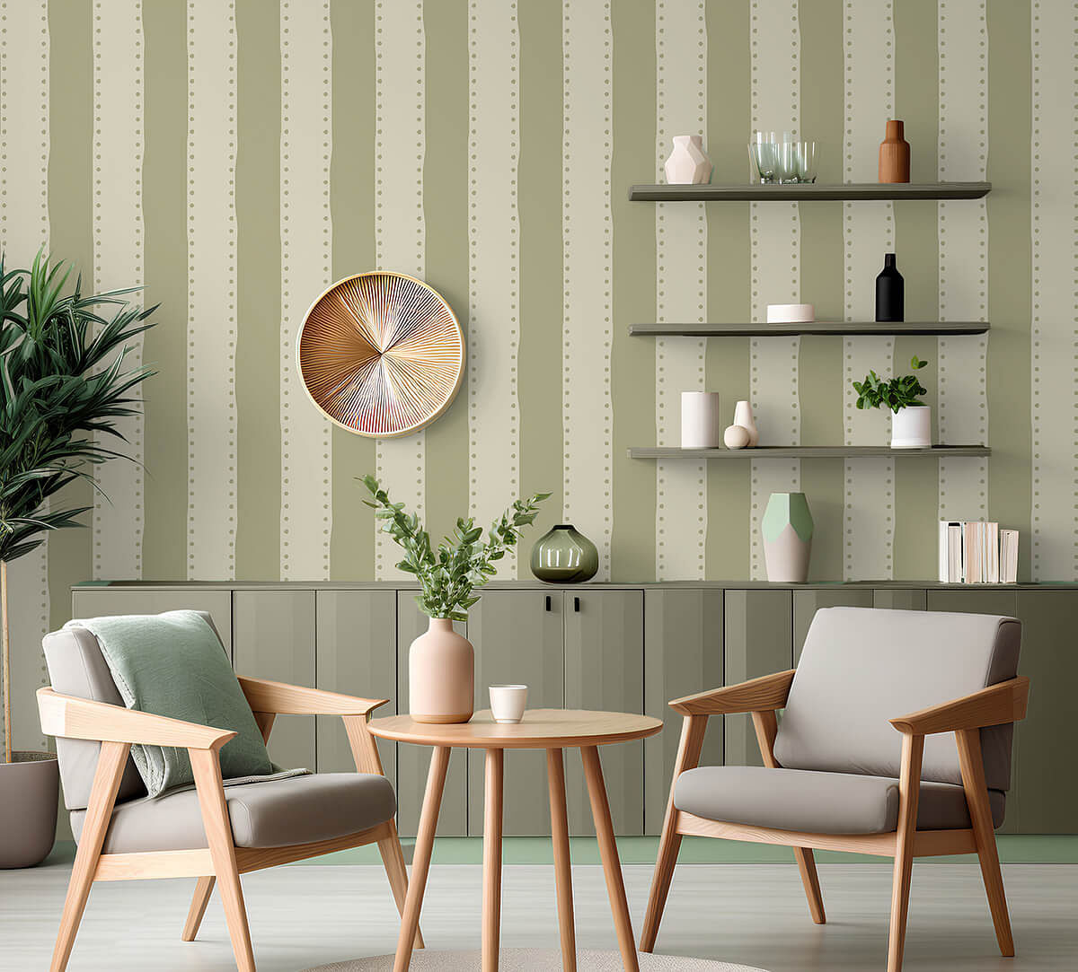 India Circus by Krsnaa Mehta Moss Weaves on Wallpaper