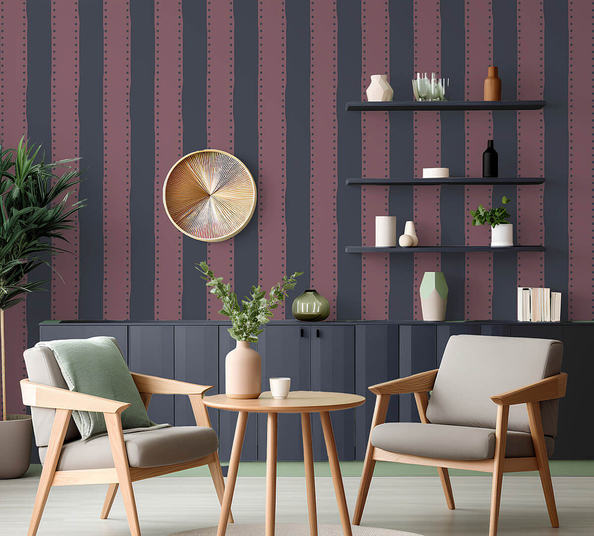 India Circus by Krsnaa Mehta Blueberry Weaves on Wallpaper