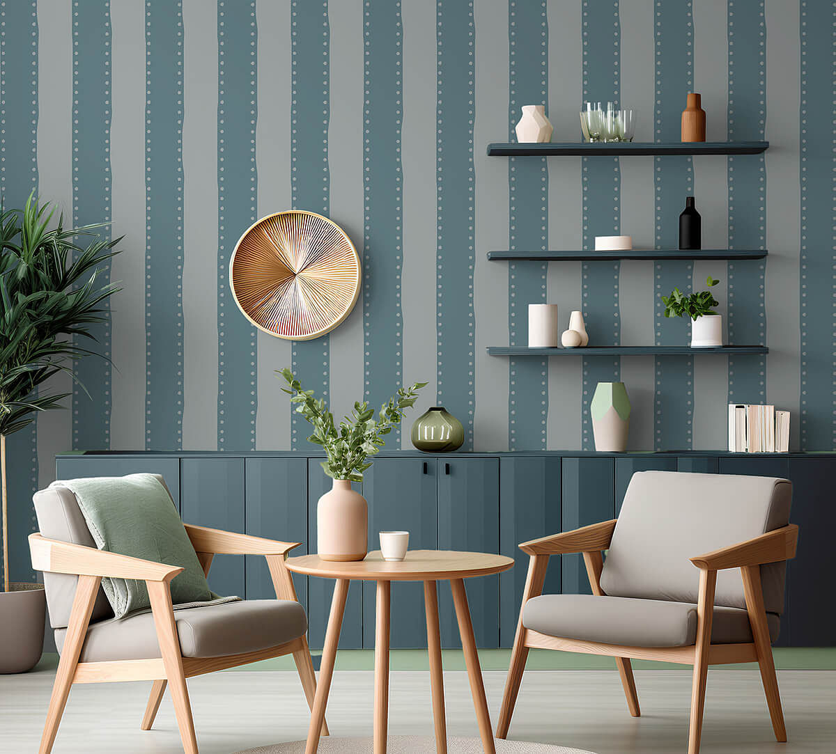 India Circus by Krsnaa Mehta Cerulean Weaves on Wallpaper