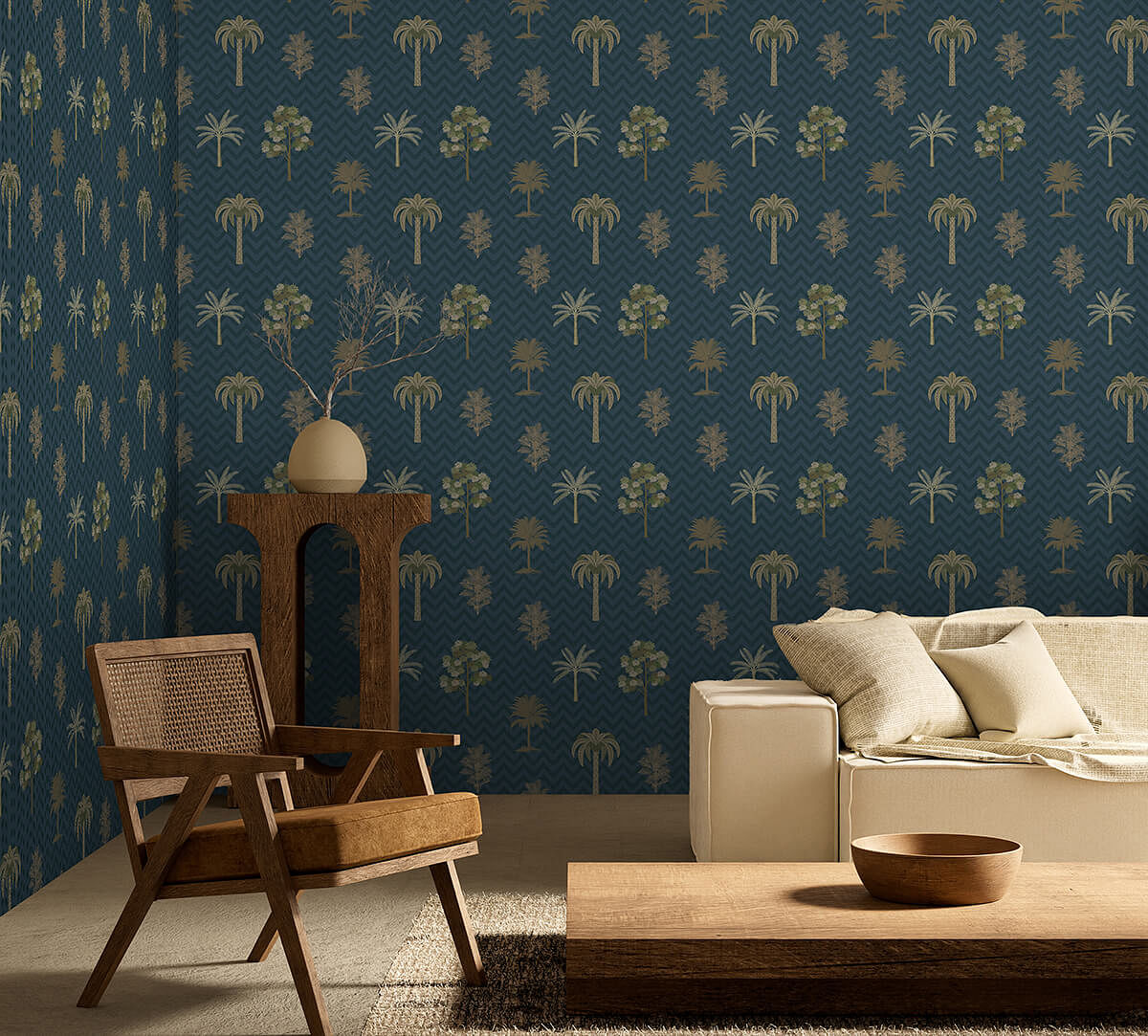 India Circus by Krsnaa Mehta Chevron Tales Oasis Wallpaper