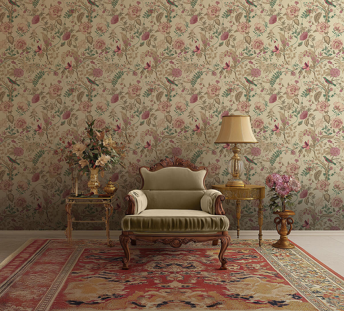 India Circus by Krsnaa Mehta Rustic Realm Clay Wallpaper