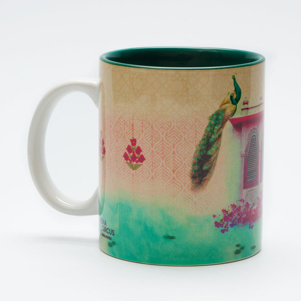 Peeping Peacock Mug