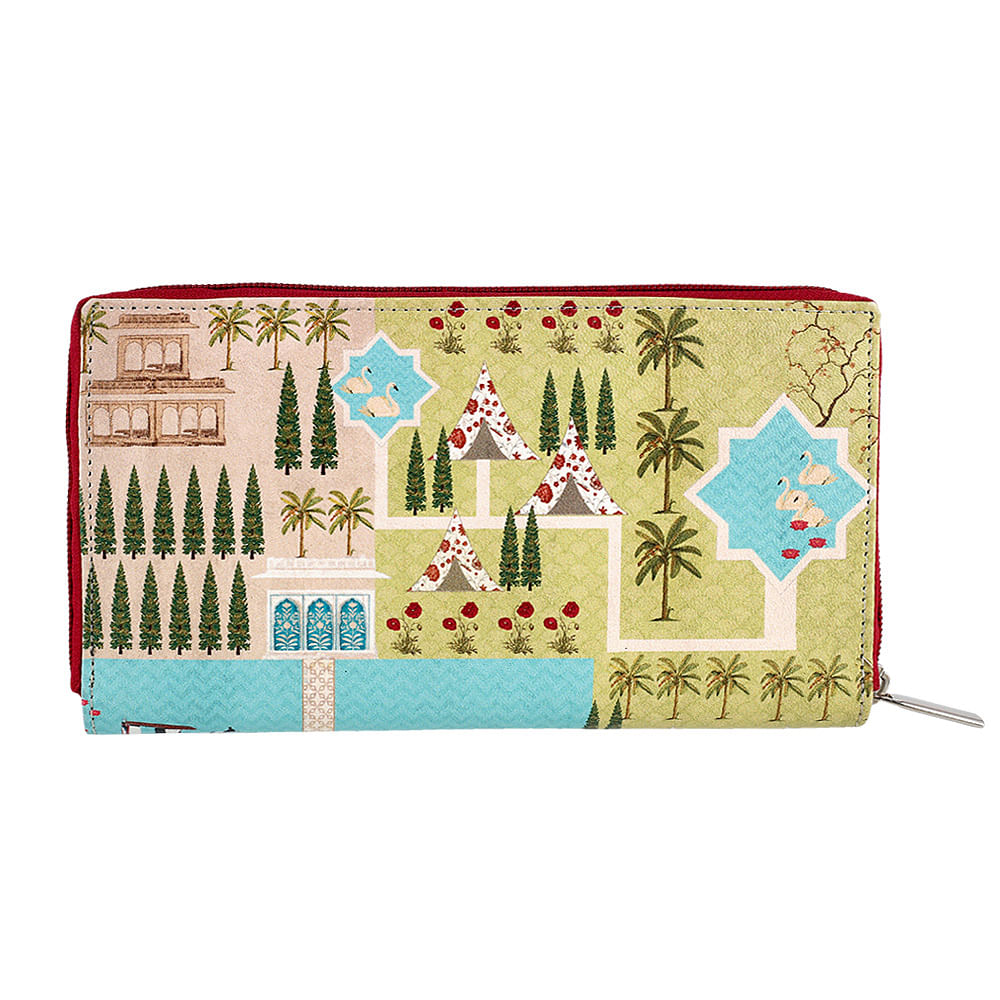 Maze Garden Zipper Wallet