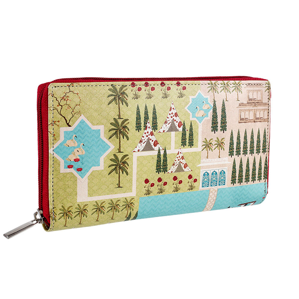 Maze Garden Zipper Wallet