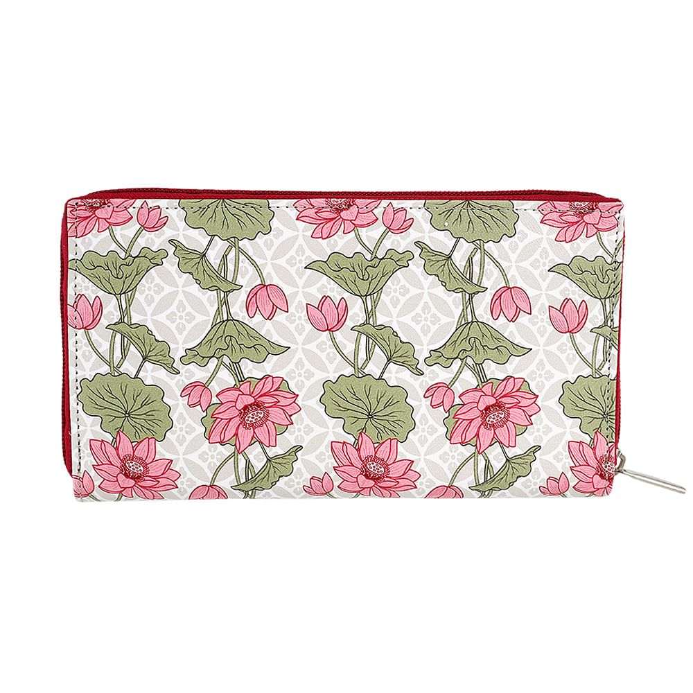 Floral Rapture Zipper Wallet