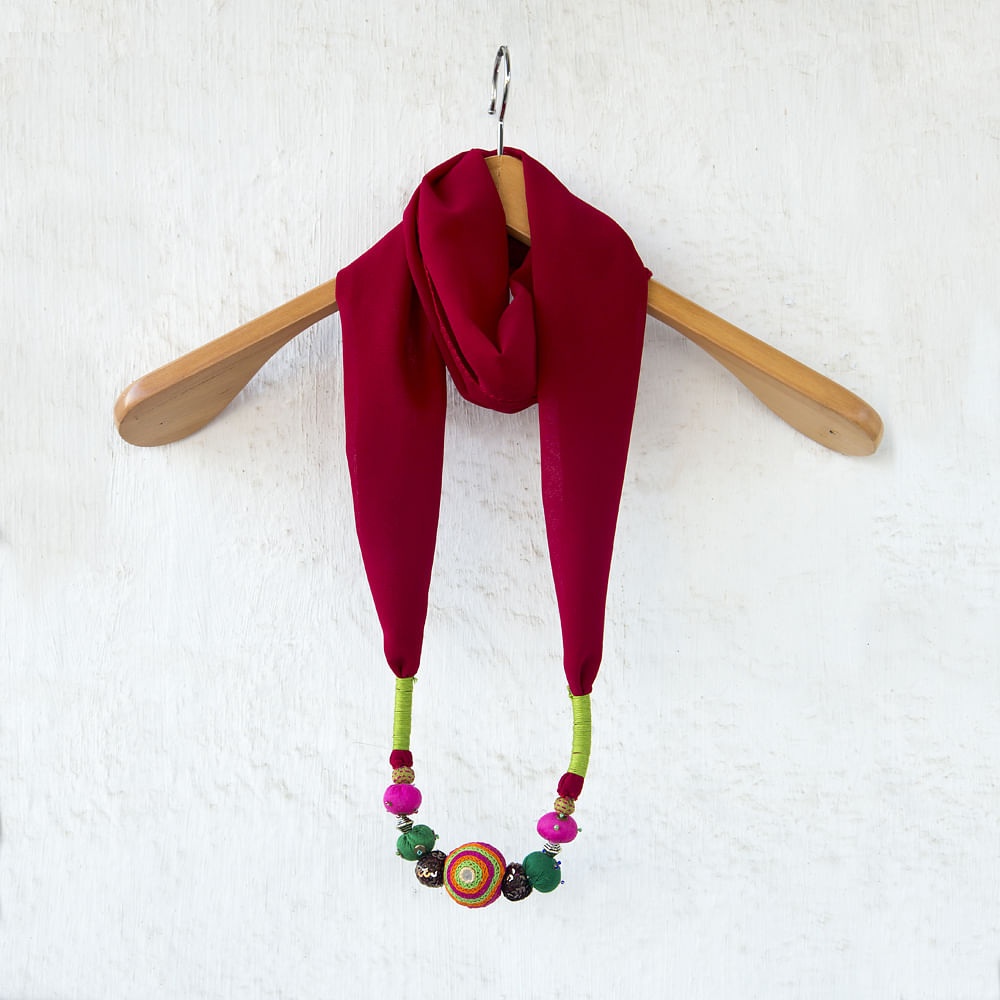 Crimson Dahlia Stole