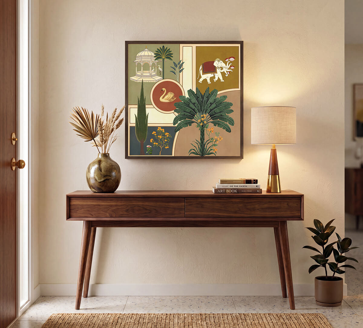 India Circus by Krsnaa Mehta Palette of India Frame Wall Art