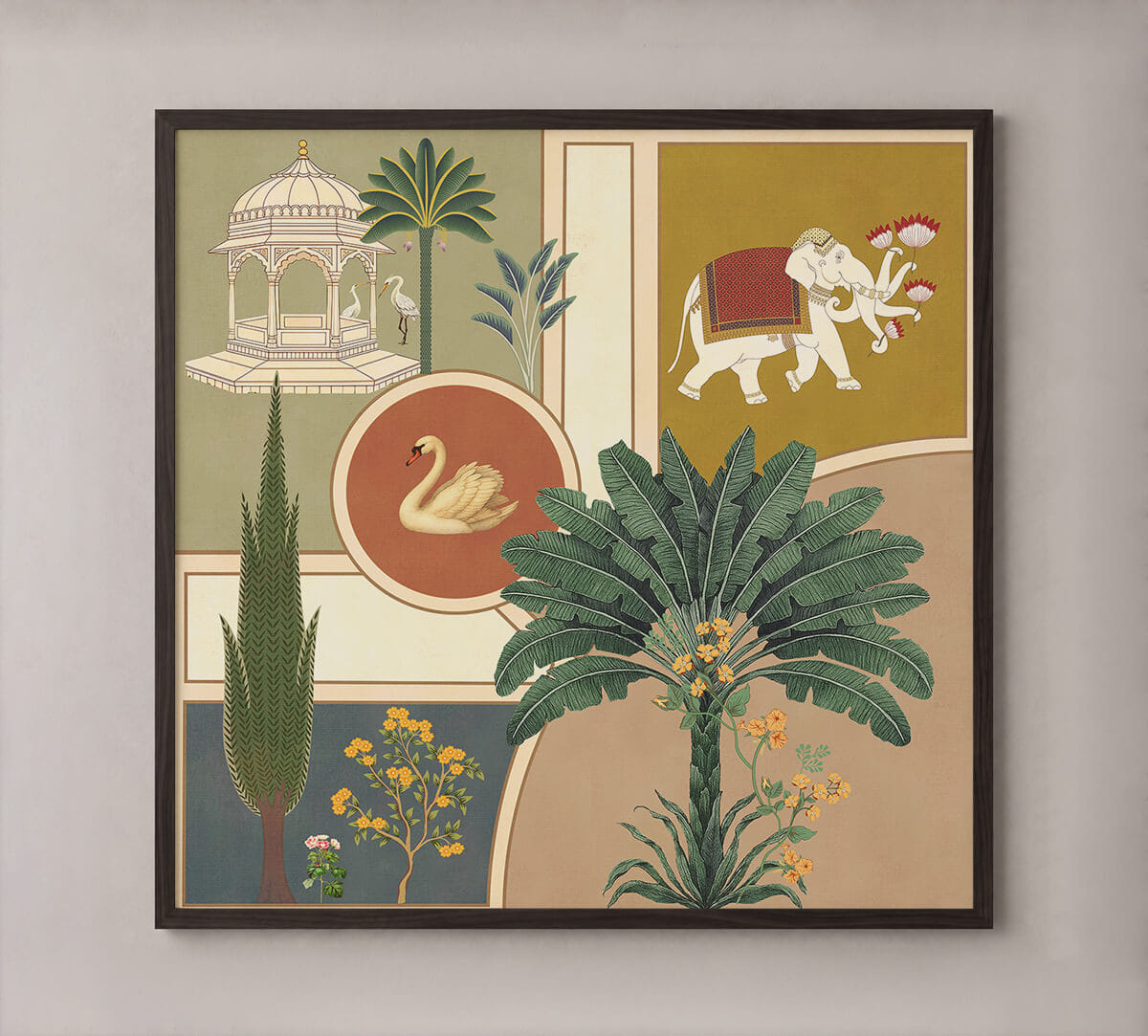 India Circus by Krsnaa Mehta Palette of India Frame Wall Art