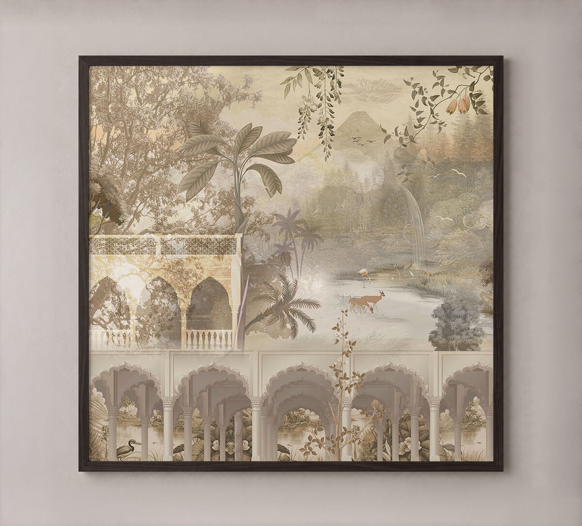 India Circus by Krsnaa Mehta Celestial Mandapa Frame Wall Art