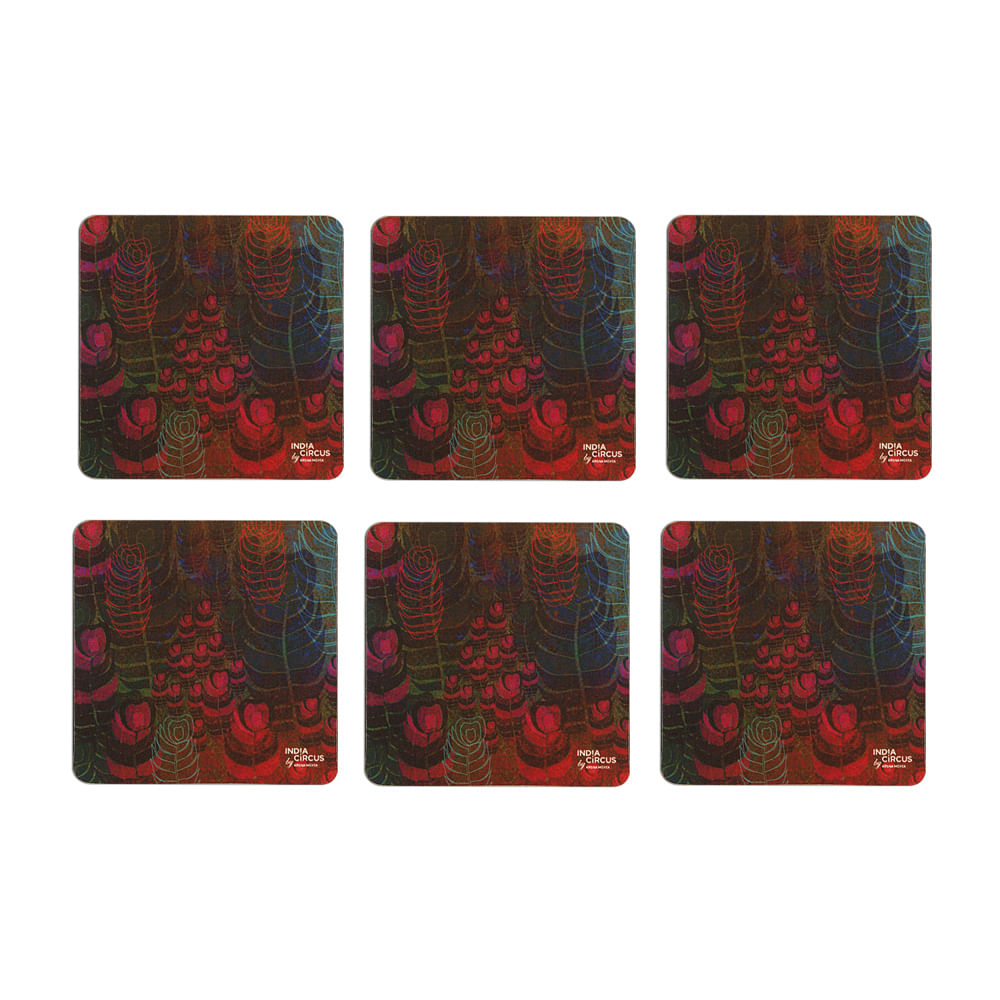 Fern Forest Rubber Coasters - (Set of 6)