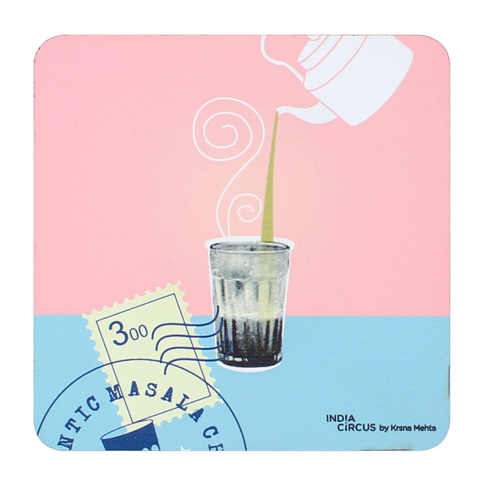 Cutting Chai MDF Coasters - (Set of 6)