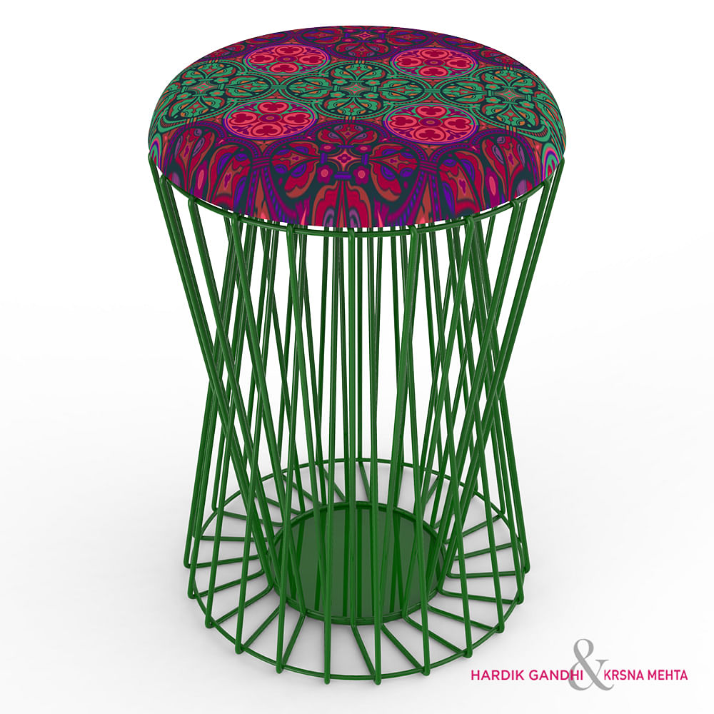 Kuheli Floral Magic Sitting Stool