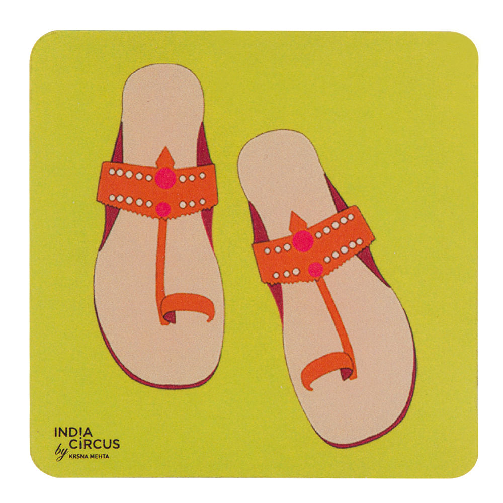 Pop-Slippers Rubber Coasters - (Set of 6)