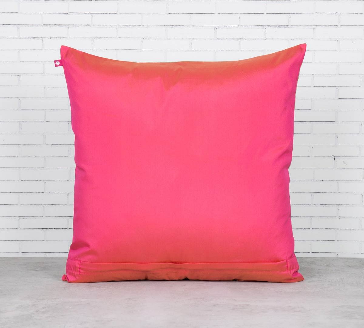 India Circus Abies Alba Lotus Duck Pond Blended Taf Silk Cushion Cover