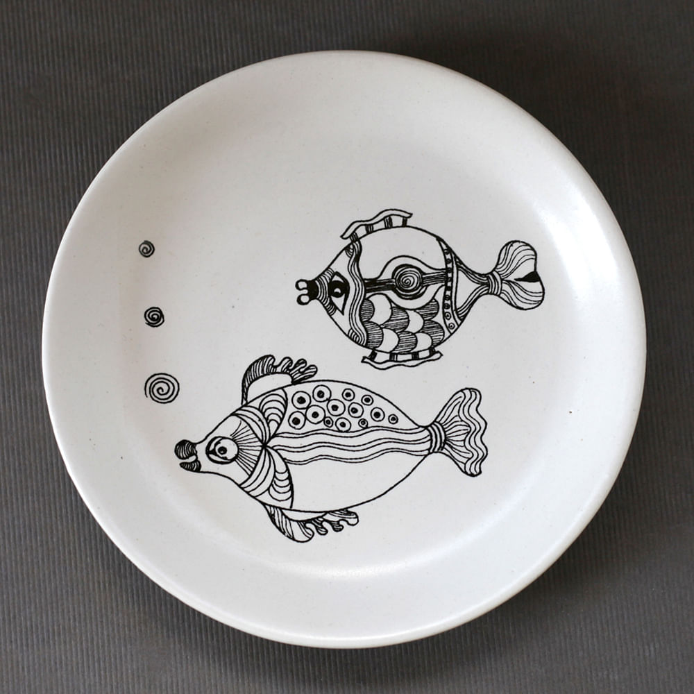 Flora & Fauna Round Platter (Set of 4)