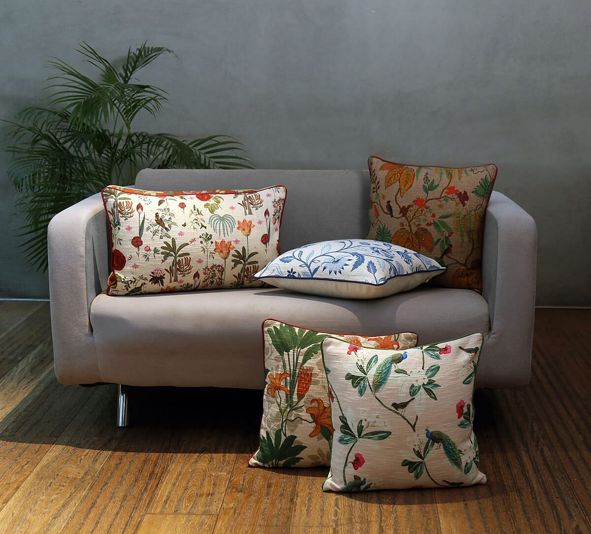 Liliums Love 14 x 24 Cotton Slub Cushion Cover Set of 2