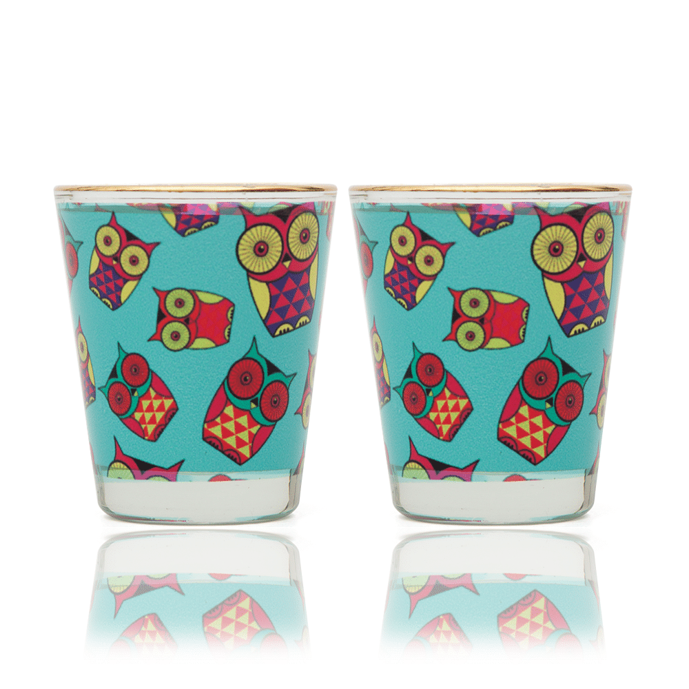 Peeking Owls Shot Glass