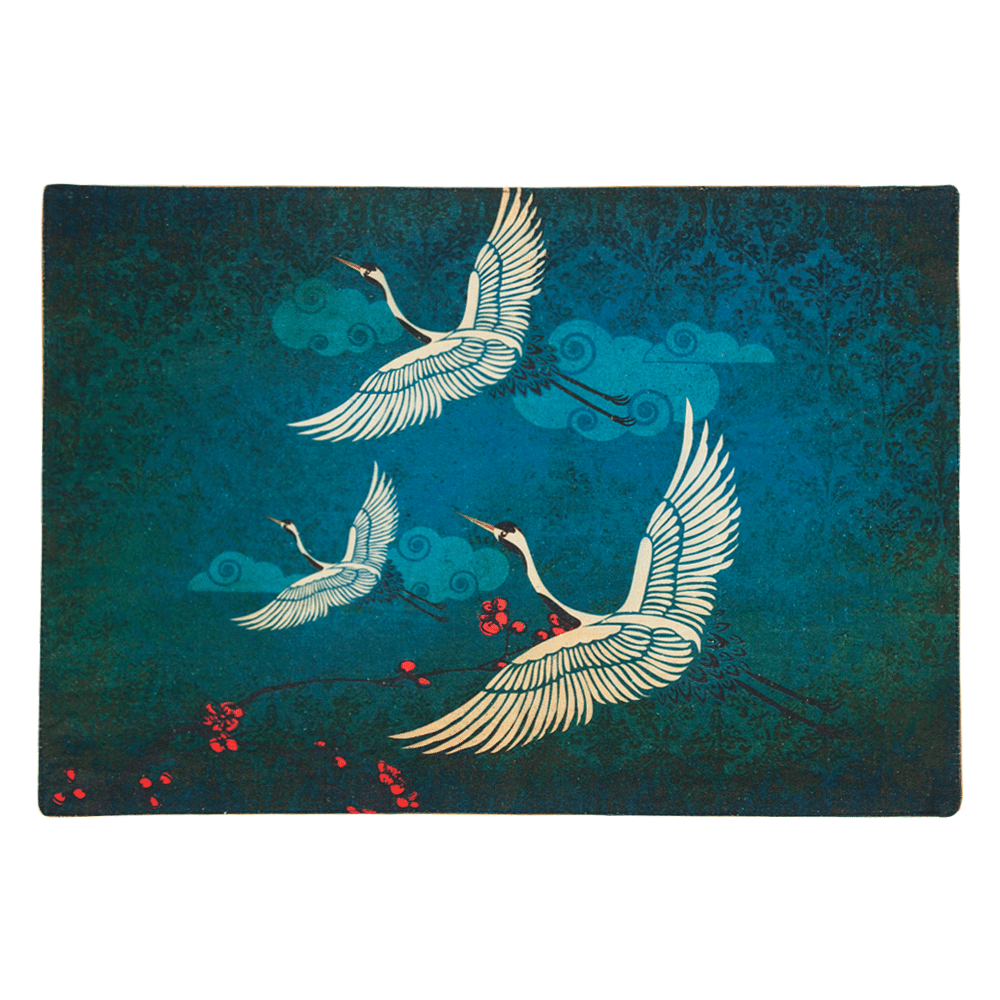 Legend of the Cranes Table Mat & Napkin Set 