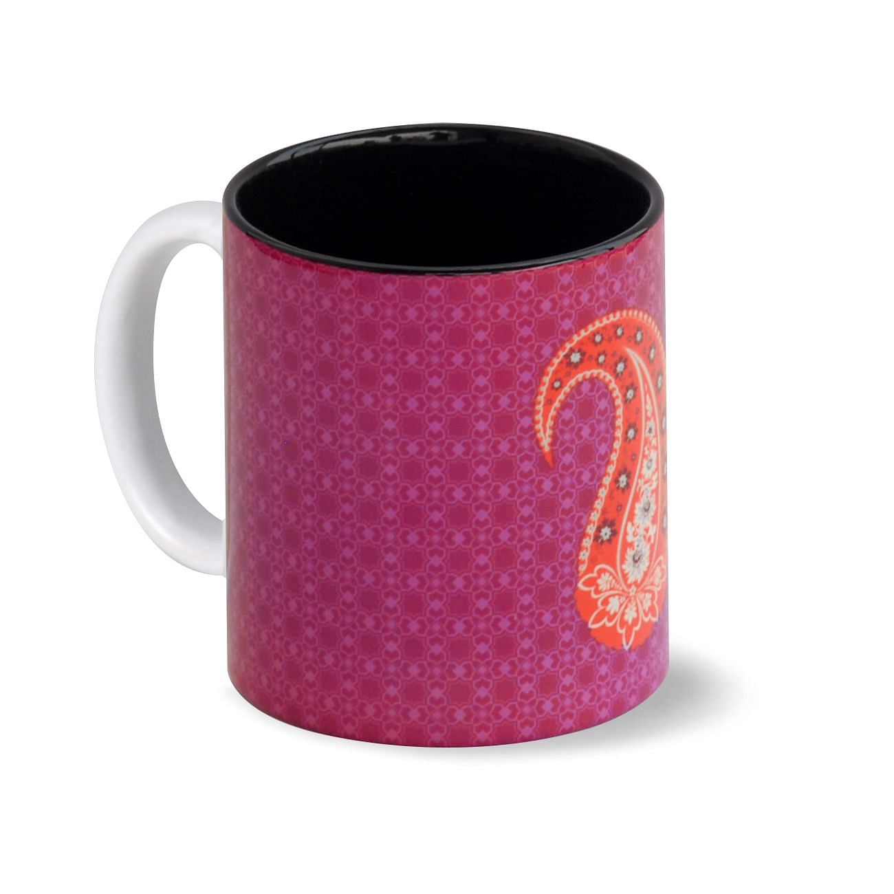 Orange Paisley Coffee Mug