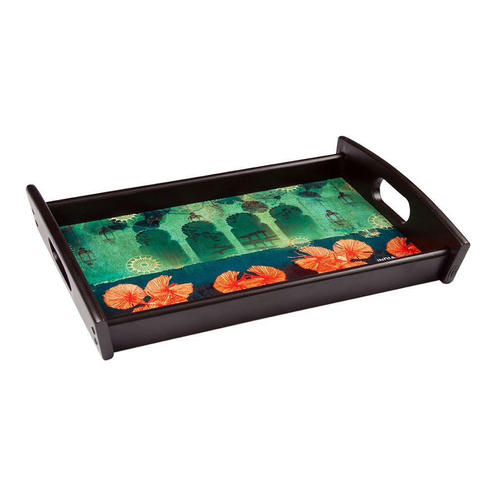 Leaves and Lanterns Tray
