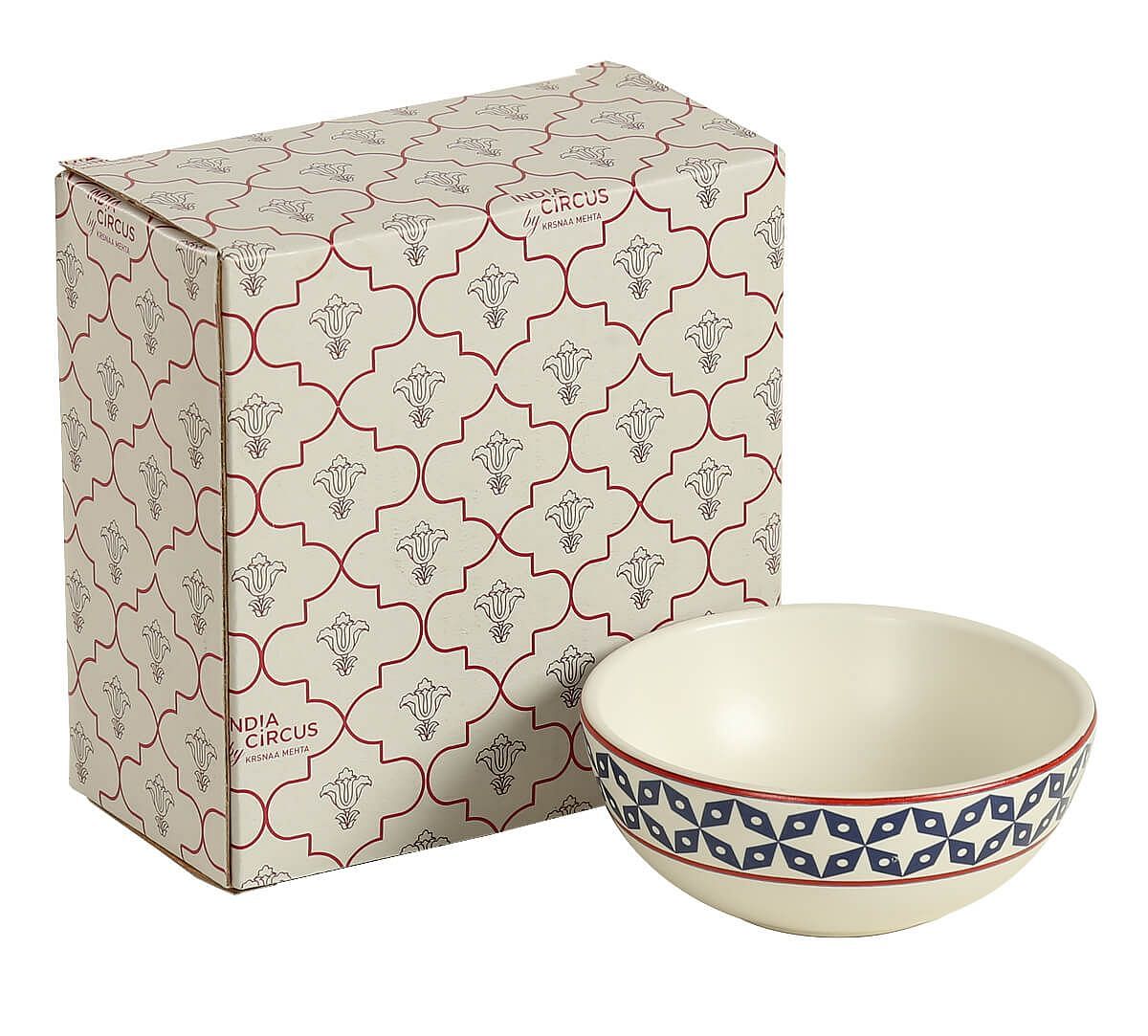 India Circus Flowers and Ferns Katori Bowl