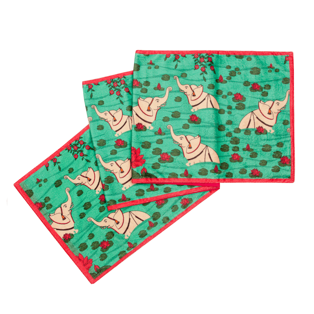 Elephant Bath Table Runner