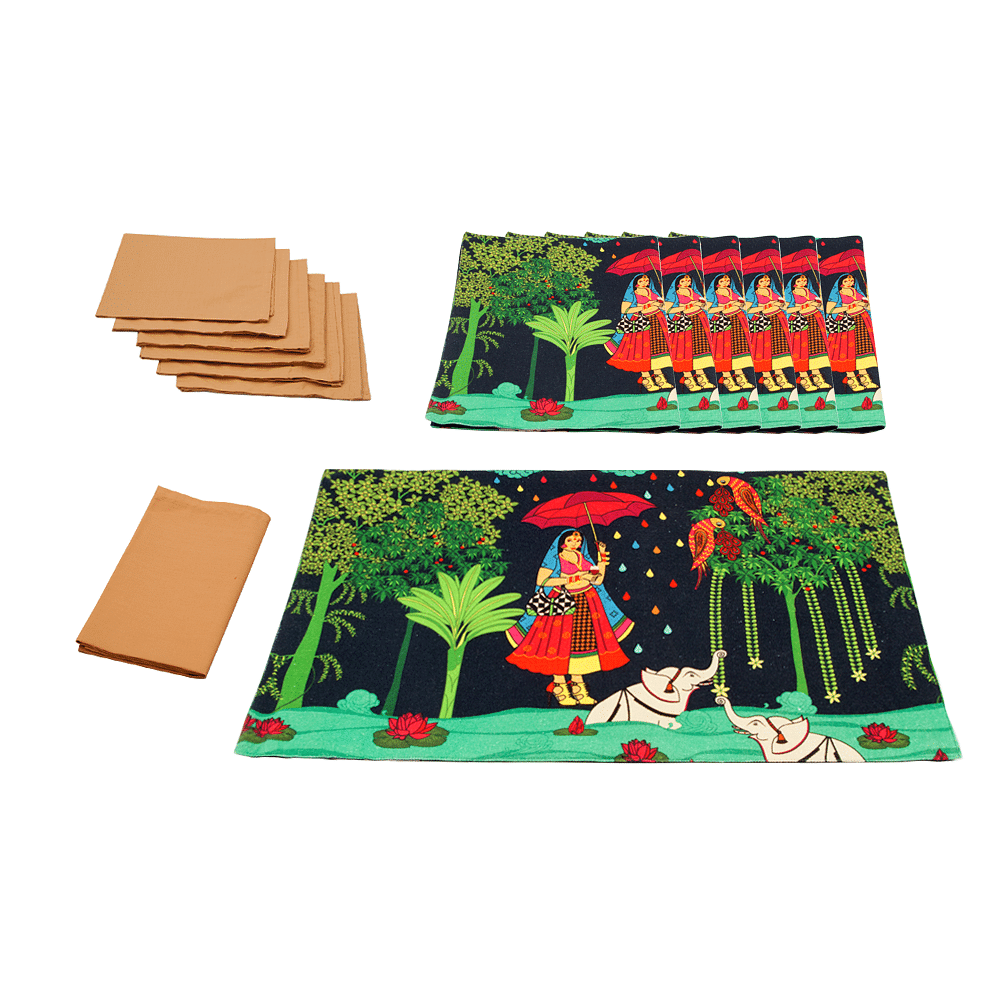 Queen Walk Table Mat & Napkin Set