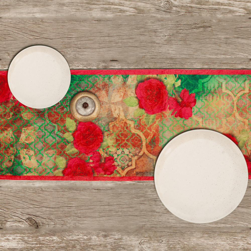 Blossom Roses Table Runner