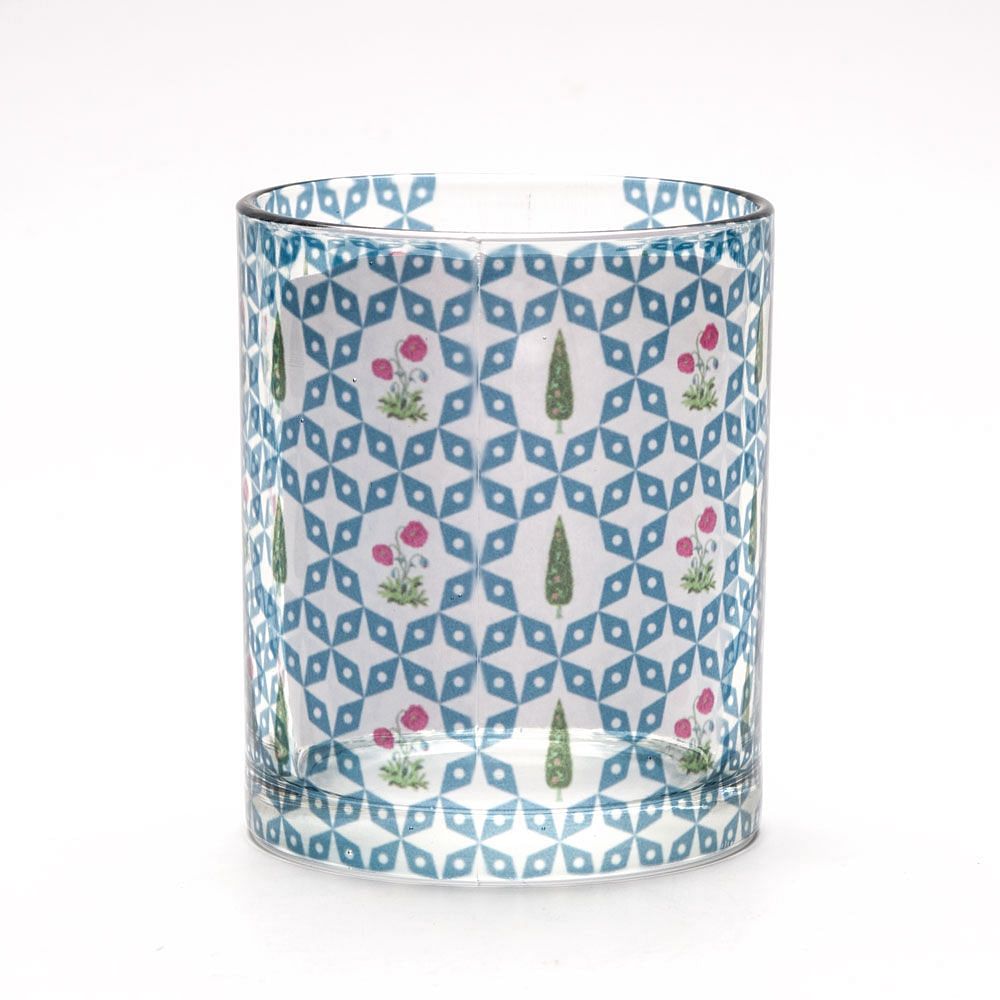 Flowers and Ferns Glass Mug