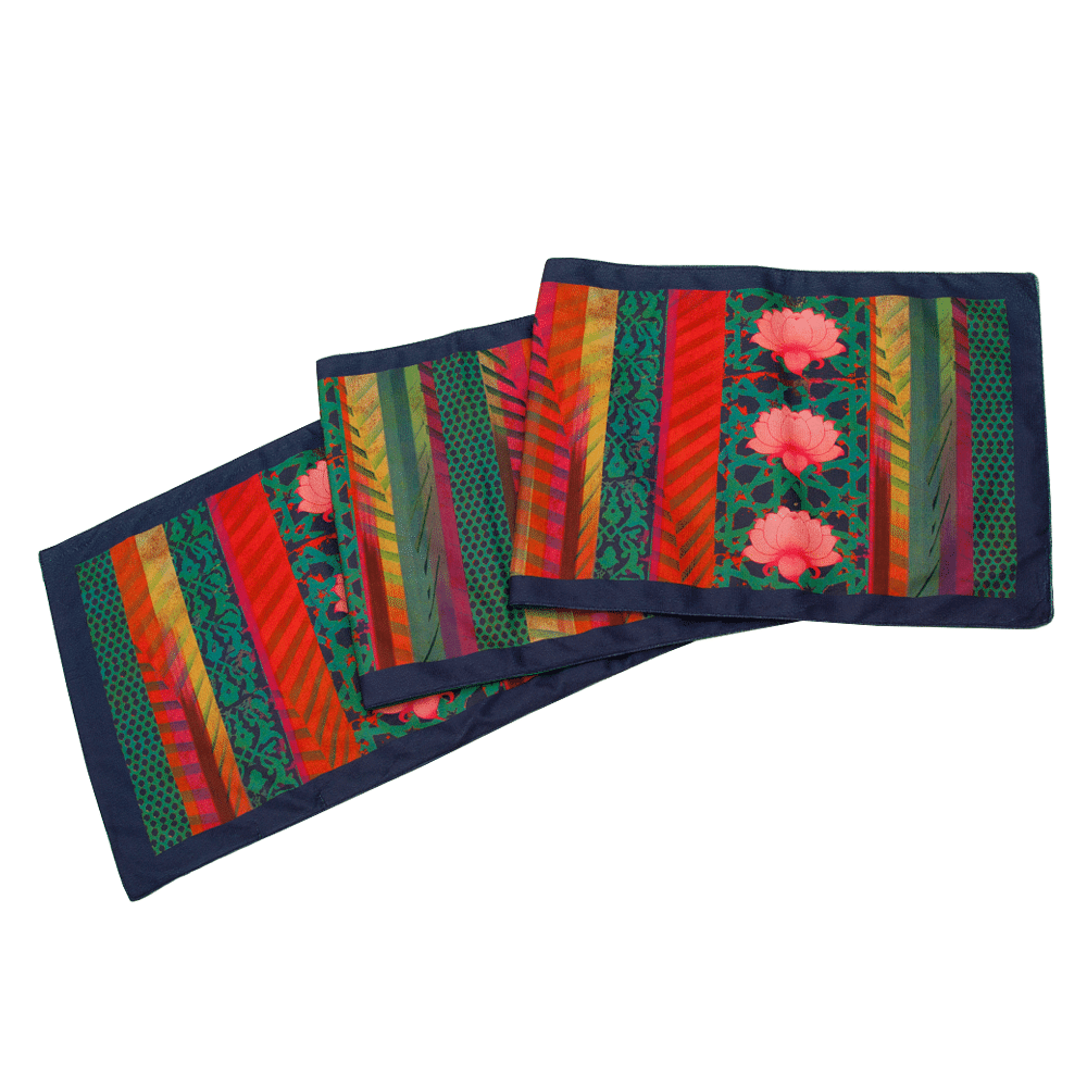 Flower Quill Table Runner