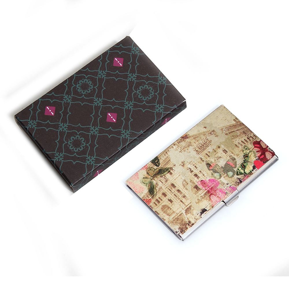 Butterflies Visiting Card Holder