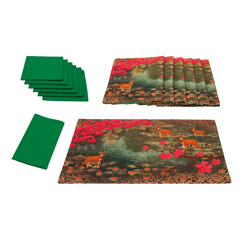 Garden of ShangriLa Table Mat & Napkin Set