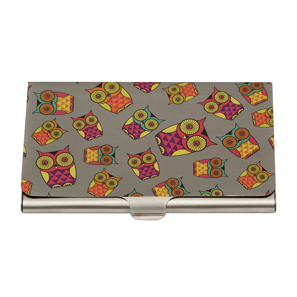 Peeking Owls Visiting Card Holder