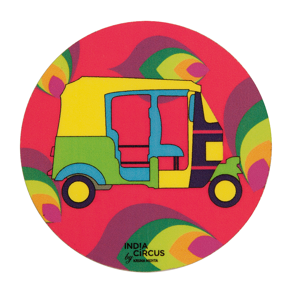 Funky Transport Fridge Magnet