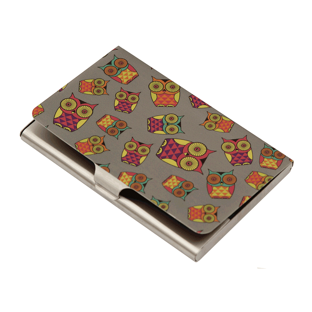Peeking Owls Visiting Card Holder