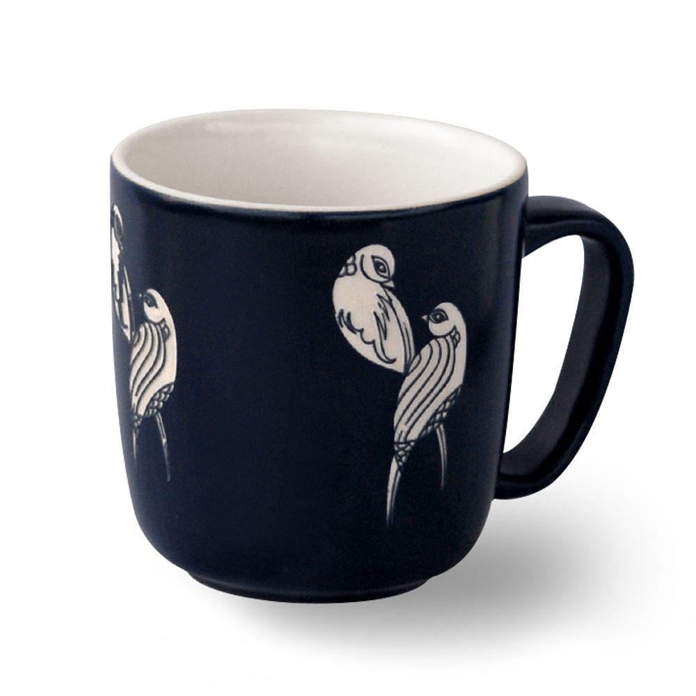 Chirping Birds Engraved Coffee Mug