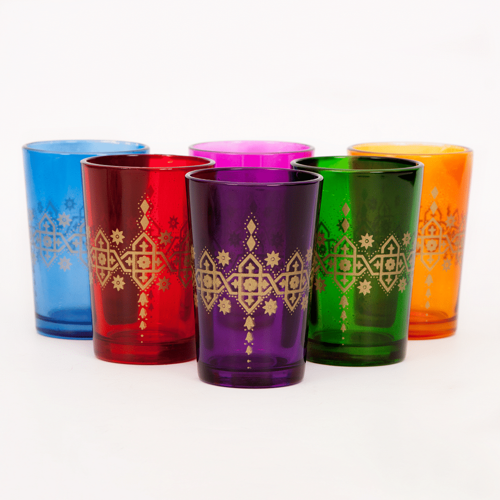 Crimson Fantasia Moroccan Glasses