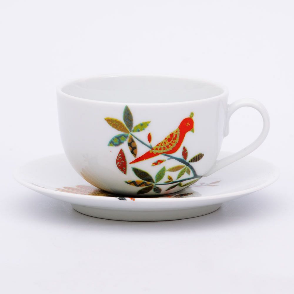 Tweeting Birds Cup and Saucer