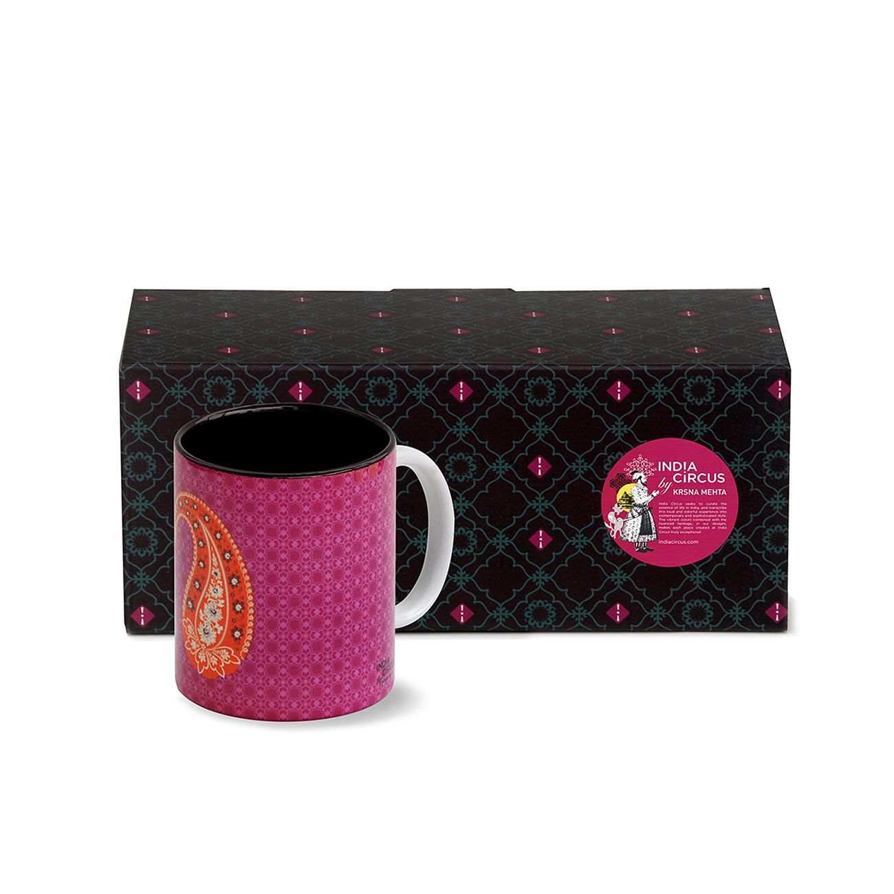 Orange Paisley Coffee Mug