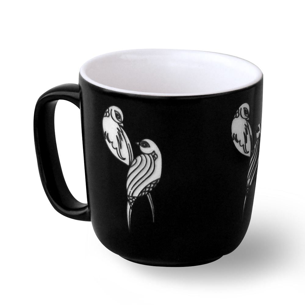 Chirping Birds Engraved Coffee Mug