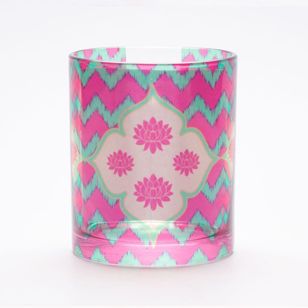 Chevron Fusion Glass Mug