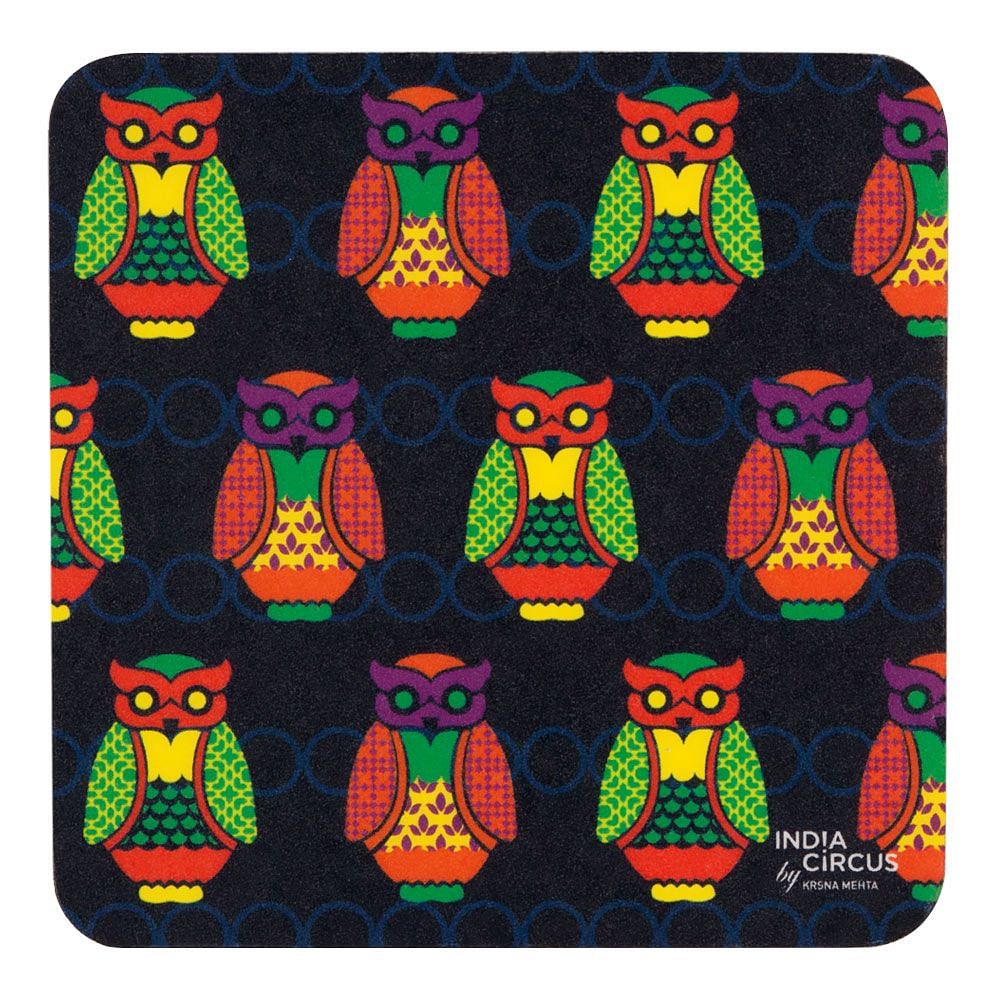 Parliament of Owls Rubber Coaster - (Set of 6)