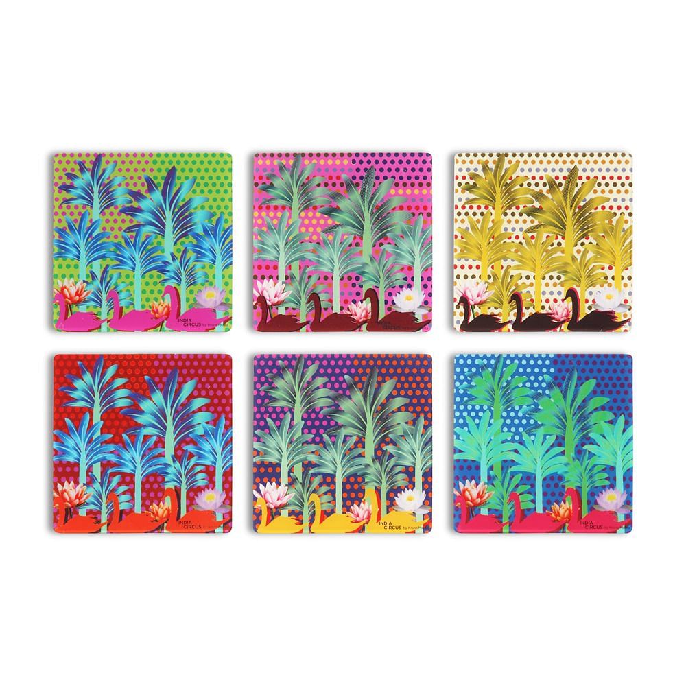 Grooving ducks Coasters - (Set of 6)