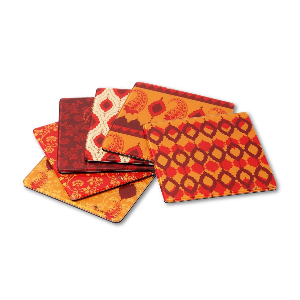Indian styles Coasters - (Set of 6)