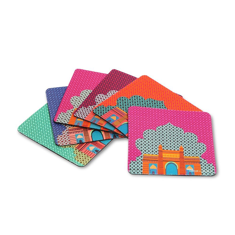 Palace Door Rubber Coasters-(Set of 6)