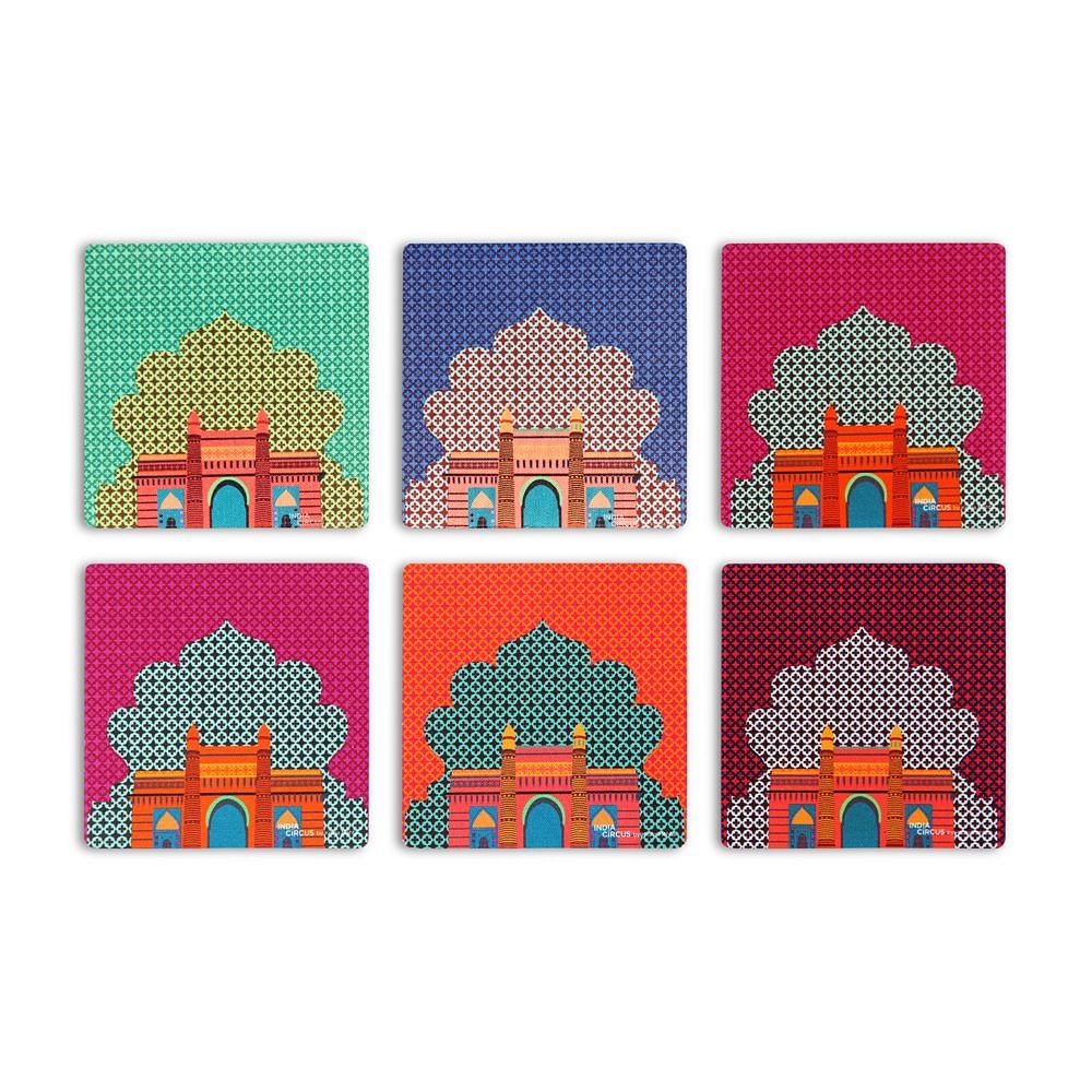 Palace Door Rubber Coasters-(Set of 6)